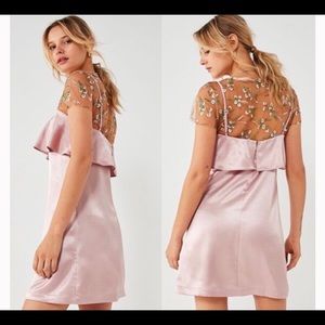 Kimchi Blue pink/rose Satin Mini Dress